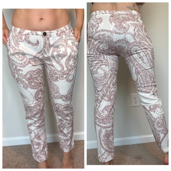 Bruno Manetti Italian Casual Light Paisley Trousers (like Etro) - Picture 2 of 7